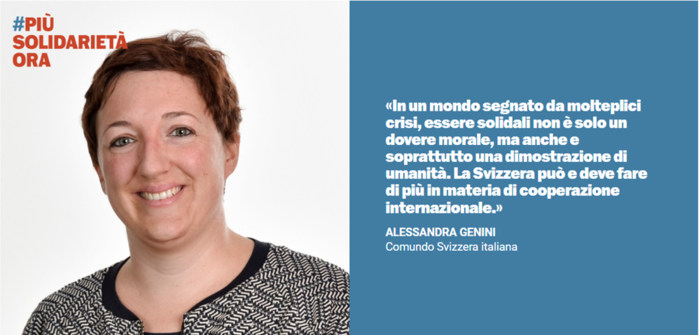 Dichiarazione di Alessandra Genini, Direttrice di Comundo Svizzera italiana